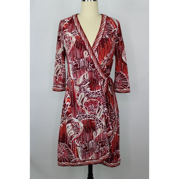 BCBGMAXAZRIA Adele Wrap Dress Petite S NWT $180 - Picture 2 of 6